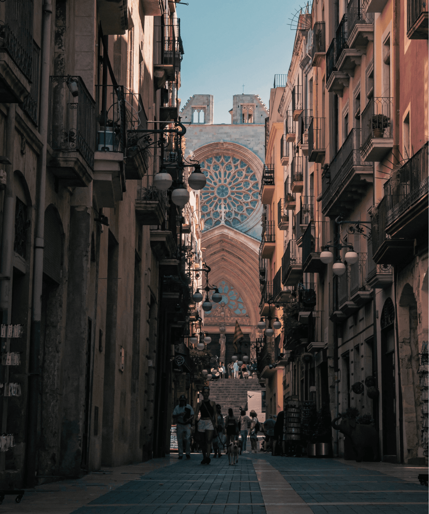 Walking through the city